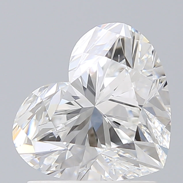 1.59 Carat Heart Shaped, Ideal Cut, E Color, VS2 Clarity, IGI Certified Lab Grown Diamond
