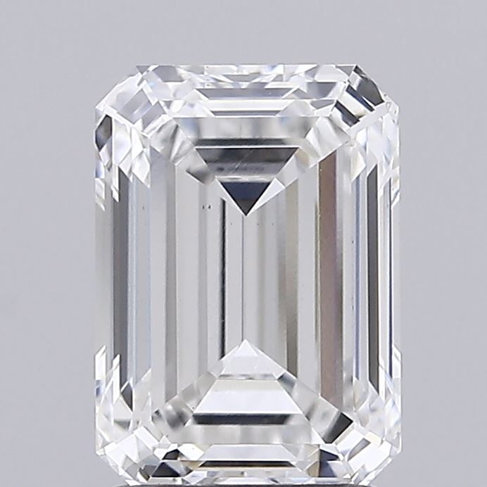 2.19 Carat Emerald Shaped, Ideal Cut, E Color, VS1 Clarity, IGI Certified Lab Grown Diamond