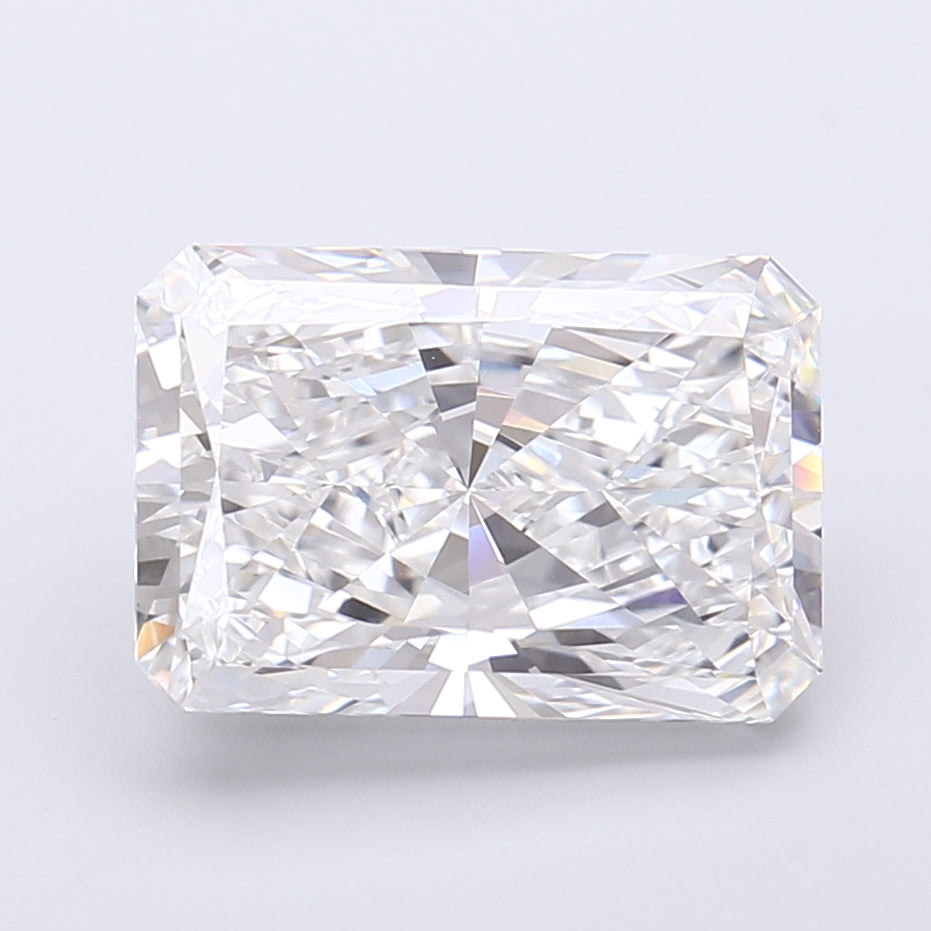 5.26 Carat Radiant Shaped, Very Good Cut, E Color, VVS2 Clarity, IGI Certified Lab Grown Diamond