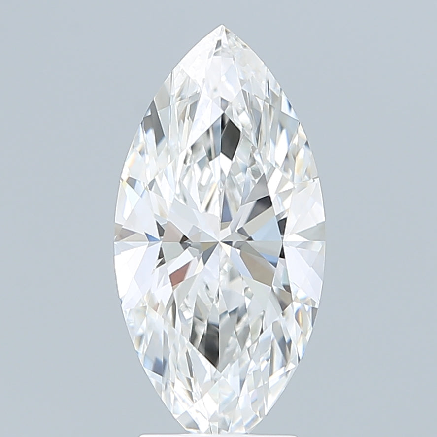 3.27 Carat Marquise Shaped, Ideal Cut, F Color, VVS2 Clarity, IGI Certified Lab Grown Diamond
