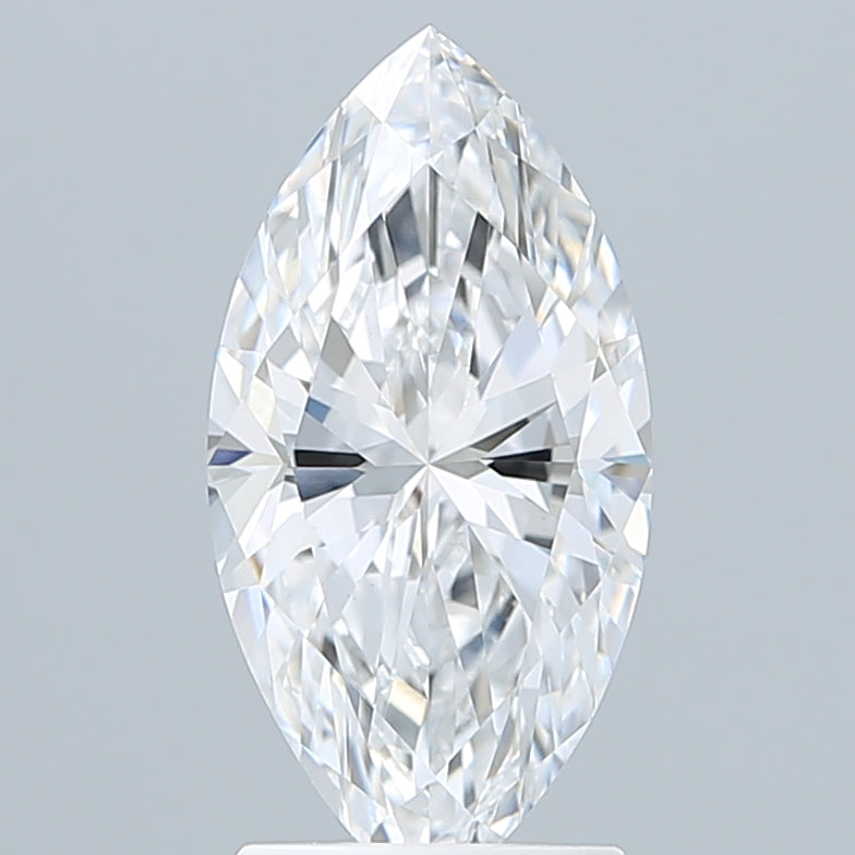 2.09 Carat Marquise Shaped, Ideal Cut, D Color, VVS2 Clarity, IGI Certified Lab Grown Diamond