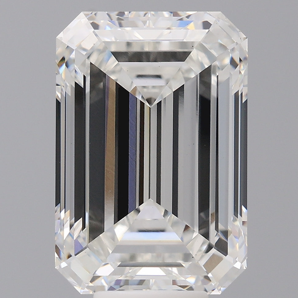 9.60 Carat Emerald Shaped, Ideal Cut, E Color, VS1 Clarity, IGI Certified Lab Grown Diamond