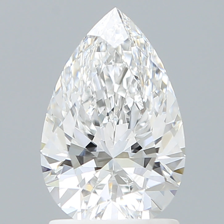 1.58 Carat Pear Shaped, Ideal Cut, E Color, VVS1 Clarity, IGI Certified Lab Grown Diamond