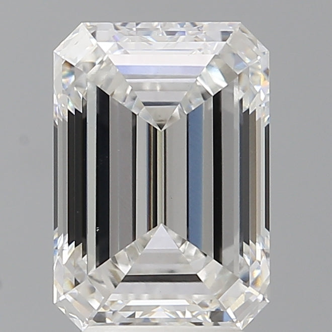 4.06 Carat Emerald Shaped, Excellent Cut, E Color, VS1 Clarity, IGI Certified Lab Grown Diamond