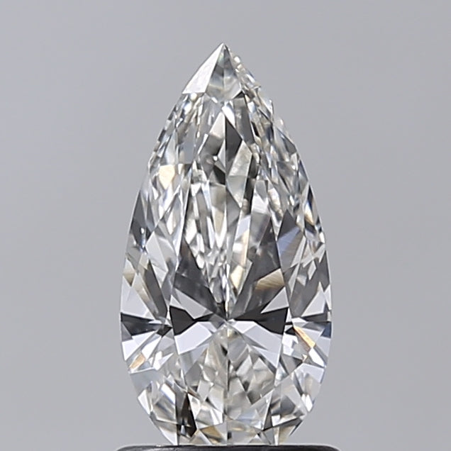 1.03 Carat Pear Shaped, Ideal Cut, H Color, VVS2 Clarity, IGI Certified Lab Grown Diamond