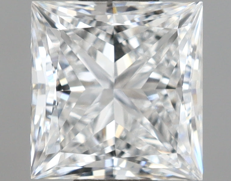 1.08 Carat Princess Shaped, Ideal Cut, D Color, VVS2 Clarity, IGI Certified Lab Grown Diamond