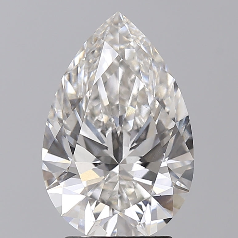3.11 Carat Pear Shaped, Ideal Cut, G Color, VS1 Clarity, IGI Certified Lab Grown Diamond