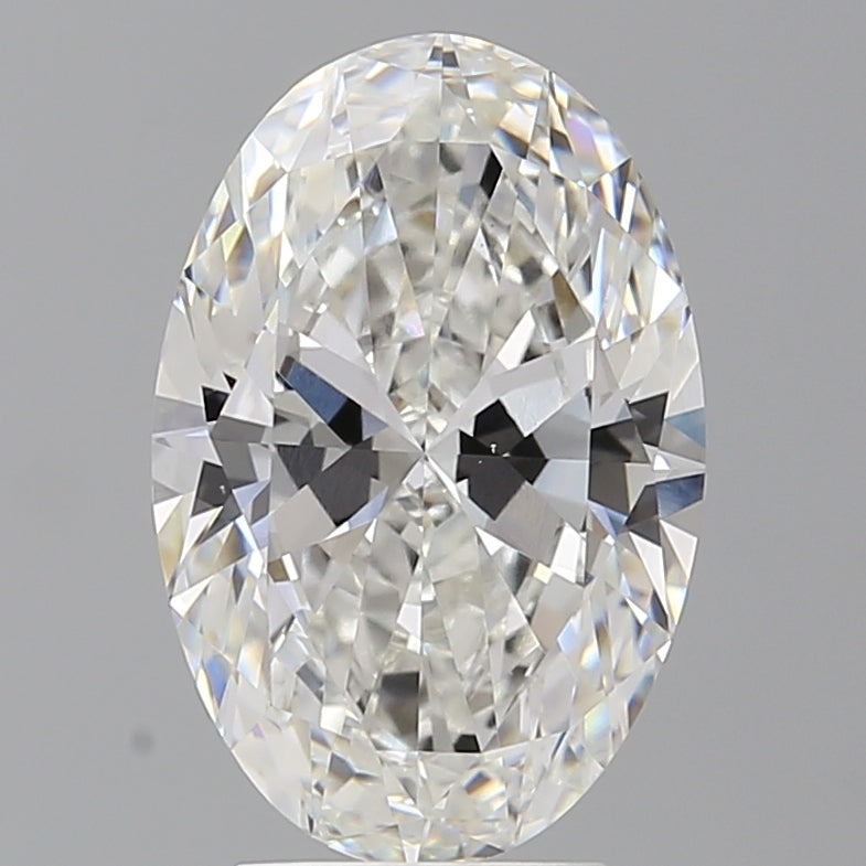 4.02 Carat Oval Shaped, Ideal Cut, F Color, VVS2 Clarity, IGI Certified Lab Grown Diamond
