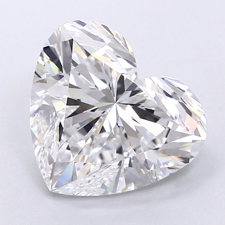 4.18 Carat Heart Shaped, Very Good Cut, D Color, VVS2 Clarity, IGI Certified Lab Grown Diamond