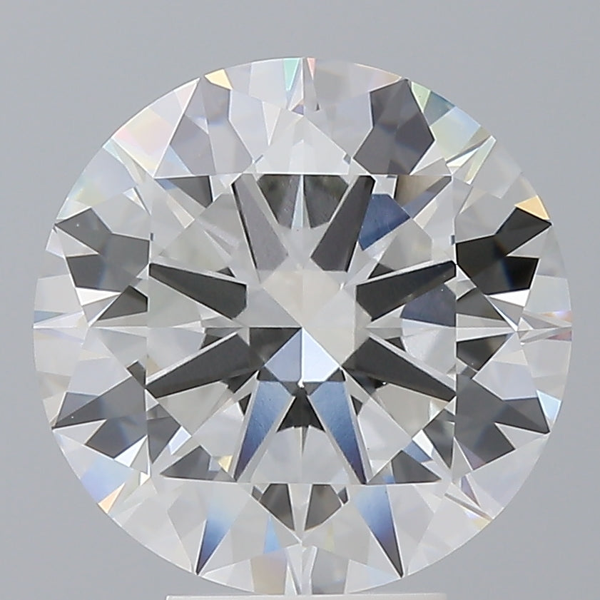 5.58 Carat Round Shaped, Excellent Cut, F Color, VVS2 Clarity, IGI Certified Lab Grown Diamond