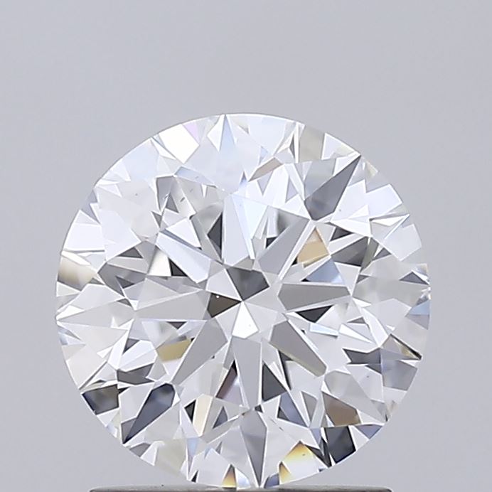 1.59 Carat Round Shaped, Ideal Cut, D Color, VS2 Clarity, IGI Certified Lab Grown Diamond