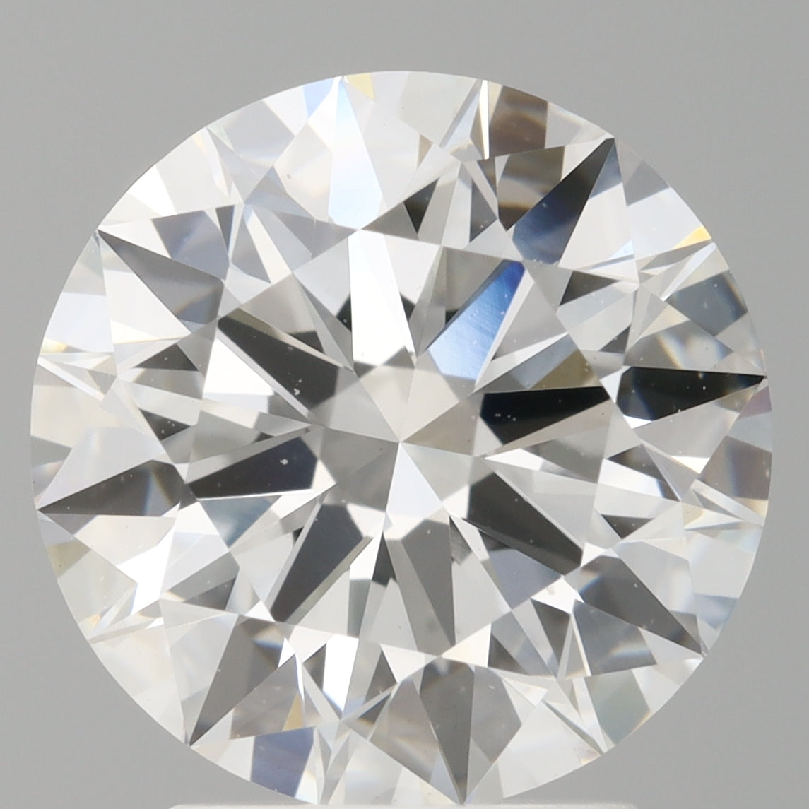 3.08 Carat Round Shaped, Ideal Cut, F Color, VVS2 Clarity, IGI Certified Lab Grown Diamond