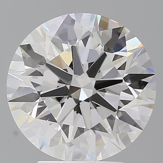 4.09 Carat Round Shaped, Ideal Cut, E Color, VVS2 Clarity, IGI Certified Lab Grown Diamond