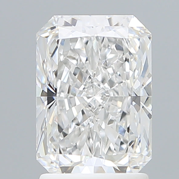 2.10 Carat Radiant Shaped, Ideal Cut, D Color, VVS2 Clarity, IGI Certified Lab Grown Diamond