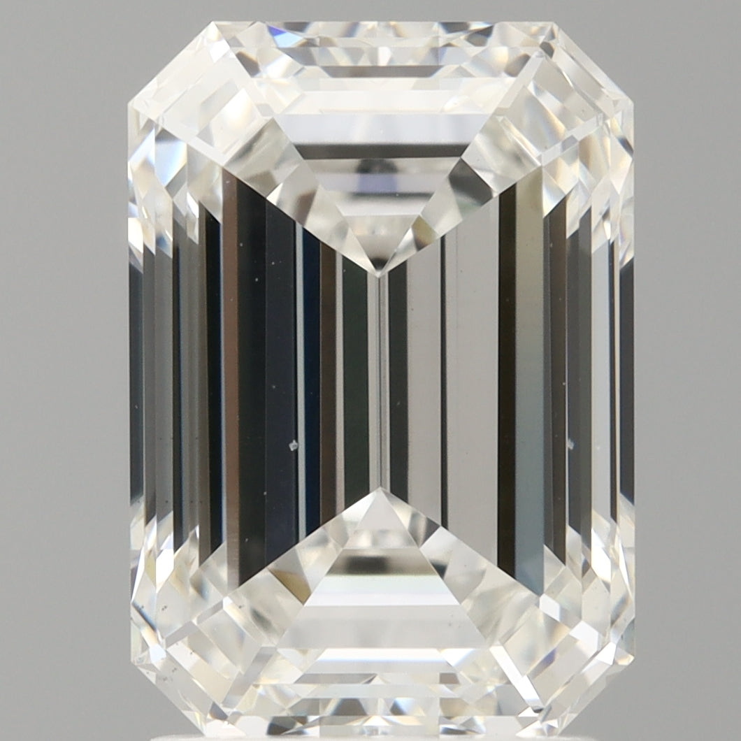 2.59 Carat Emerald Shaped, Ideal Cut, F Color, VS1 Clarity, IGI Certified Lab Grown Diamond