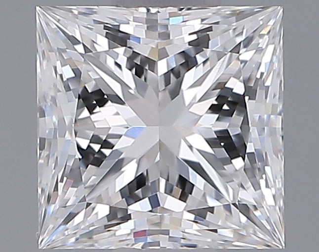 1.00 Carat Princess Shaped, Ideal Cut, E Color, VVS1 Clarity, IGI Certified Lab Grown Diamond