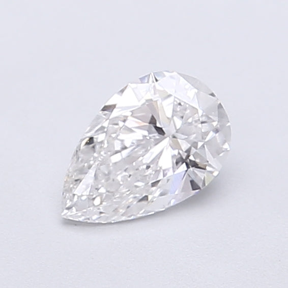 0.43 Carat Pear Shaped, Very Good Cut, D Color, VVS2 Clarity, IGI Certified Lab Grown Diamond