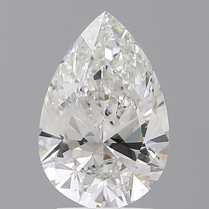 2.56 Carat Pear Shaped, Ideal Cut, E Color, VVS2 Clarity, IGI Certified Lab Grown Diamond