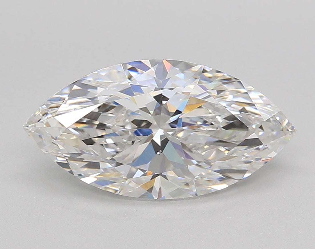 3.00 Carat Marquise Shaped, Excellent Cut, E Color, VVS2 Clarity, IGI Certified Lab Grown Diamond