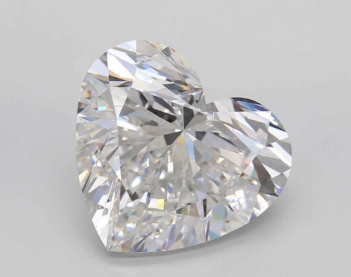 12.21 Carat Heart Shaped, Ideal Cut, E Color, VVS2 Clarity, IGI Certified Lab Grown Diamond