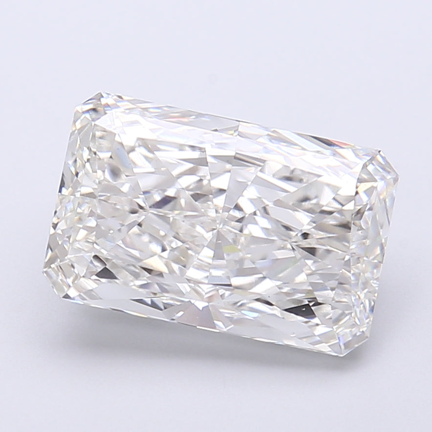 4.21 Carat Radiant Shaped, Very Good Cut, F Color, VS1 Clarity, IGI Certified Lab Grown Diamond