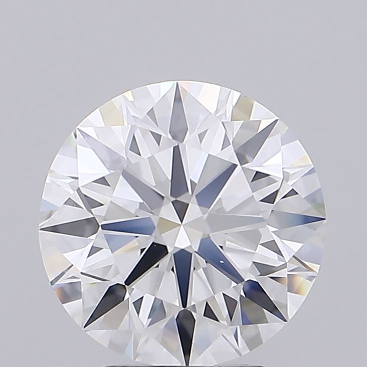 3.66 Carat Round Shaped, Ideal Cut, D Color, IF Clarity, IGI Certified Lab Grown Diamond