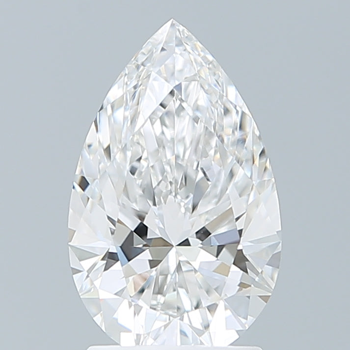 2.08 Carat Pear Shaped, Ideal Cut, E Color, VVS2 Clarity, IGI Certified Lab Grown Diamond