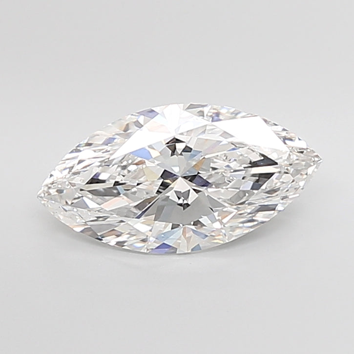 4.08 Carat Marquise Shaped, Ideal Cut, E Color, VVS2 Clarity, IGI Certified Lab Grown Diamond