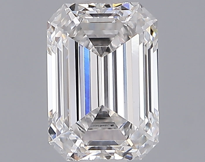 1.54 Carat Emerald Shaped, Ideal Cut, E Color, VVS2 Clarity, IGI Certified Lab Grown Diamond