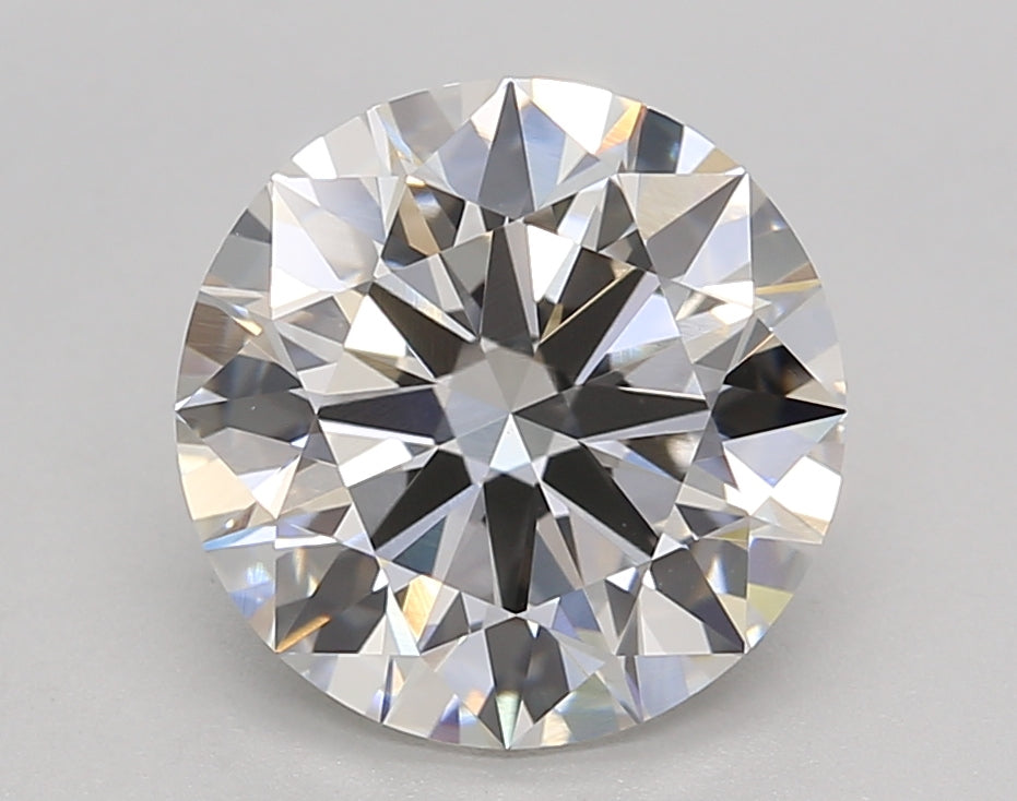 3.09 Carat Round Shaped, Ideal Cut, G Color, VVS2 Clarity, IGI Certified Lab Grown Diamond