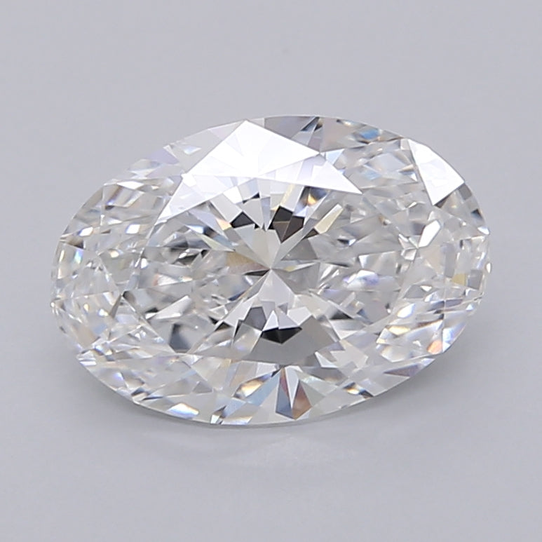 2.52 Carat Oval Shaped, Ideal Cut, D Color, VVS2 Clarity, IGI Certified Lab Grown Diamond