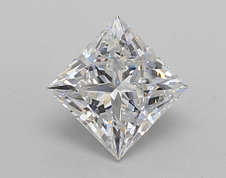 1.01 Carat Princess Shaped, Excellent Cut, D Color, VVS2 Clarity, IGI Certified Lab Grown Diamond