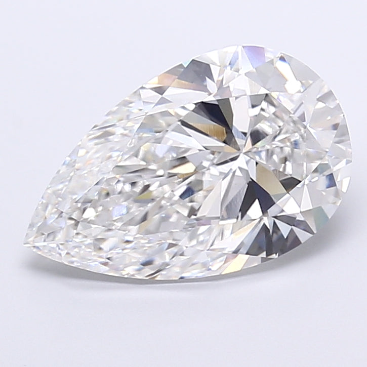 8.25 Carat Pear Shaped, Very Good Cut, E Color, VVS2 Clarity, IGI Certified Lab Grown Diamond