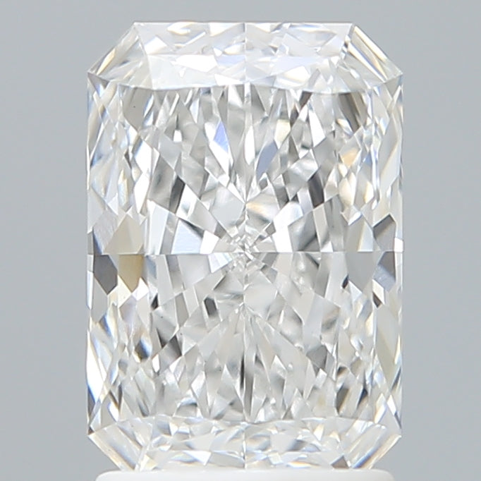 1.92 Carat Radiant Shaped, Ideal Cut, D Color, VVS2 Clarity, IGI Certified Lab Grown Diamond