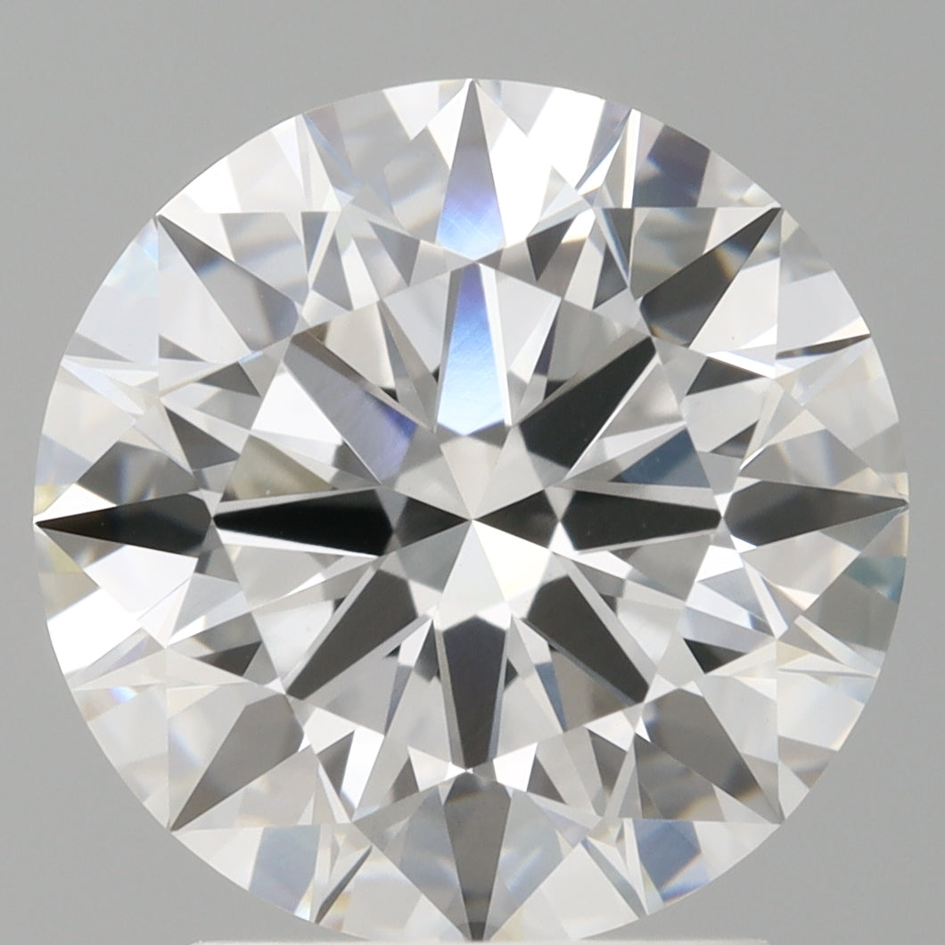 2.60 Carat Round Shaped, Ideal Cut, E Color, VVS2 Clarity, IGI Certified Lab Grown Diamond
