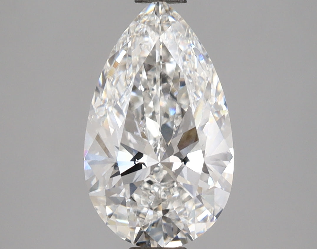 2.05 Carat Pear Shaped, Ideal Cut, E Color, VVS1 Clarity, IGI Certified Lab Grown Diamond
