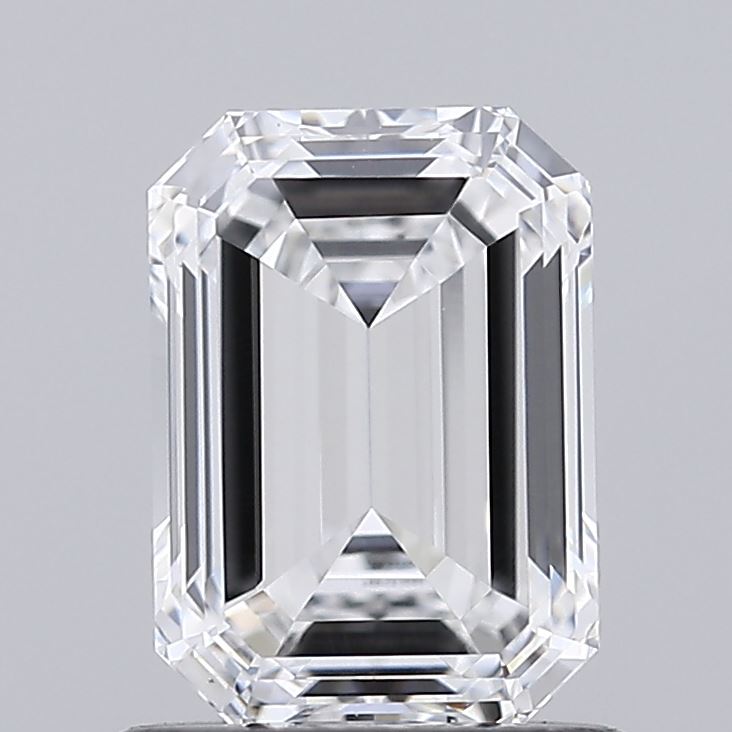 1.01 Carat Emerald Shaped, Excellent Cut, D Color, VS1 Clarity, IGI Certified Lab Grown Diamond