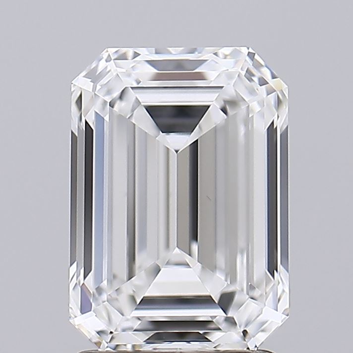 2.00 Carat Emerald Shaped, Ideal Cut, E Color, VS1 Clarity, IGI Certified Lab Grown Diamond