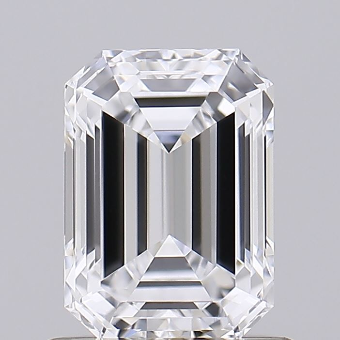 1.07 Carat Emerald Shaped, Ideal Cut, D Color, VVS2 Clarity, IGI Certified Lab Grown Diamond