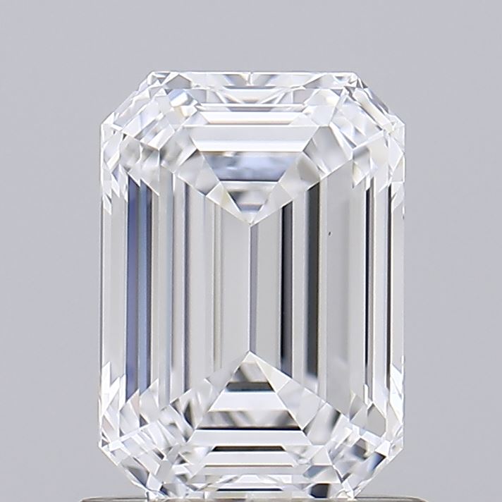 1.10 Carat Emerald Shaped, Ideal Cut, E Color, VVS1 Clarity, IGI Certified Lab Grown Diamond
