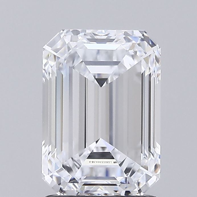 1.69 Carat Emerald Shaped, Ideal Cut, E Color, VVS2 Clarity, IGI Certified Lab Grown Diamond