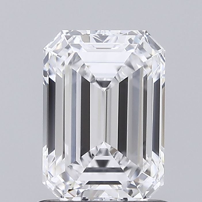1.05 Carat Emerald Shaped, Ideal Cut, D Color, VVS1 Clarity, IGI Certified Lab Grown Diamond