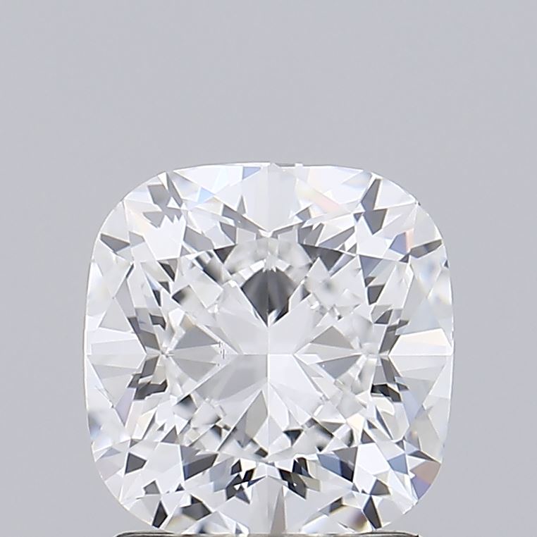 1.58 Carat Cushion Shaped, Ideal Cut, D Color, VS2 Clarity, IGI Certified Lab Grown Diamond