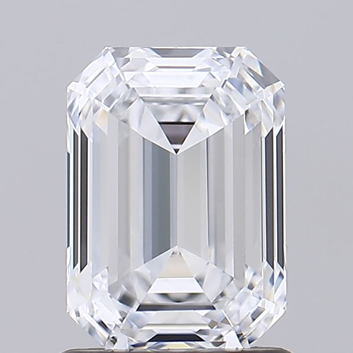 1.55 Carat Emerald Shaped, Ideal Cut, D Color, IF Clarity, IGI Certified Lab Grown Diamond