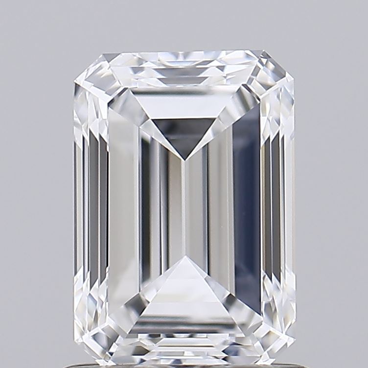 1.06 Carat Emerald Shaped, Excellent Cut, D Color, VVS2 Clarity, IGI Certified Lab Grown Diamond