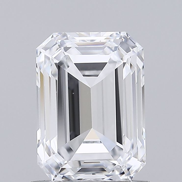 1.03 Carat Emerald Shaped, Ideal Cut, E Color, IF Clarity, IGI Certified Lab Grown Diamond