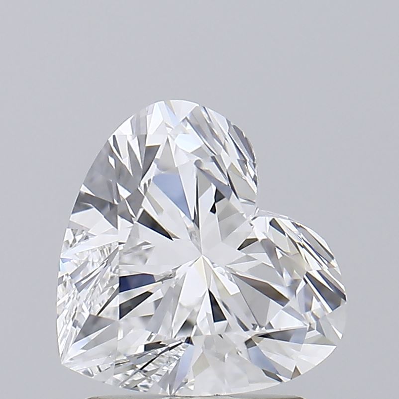 1.62 Carat Heart Shaped, Ideal Cut, E Color, VVS2 Clarity, IGI Certified Lab Grown Diamond