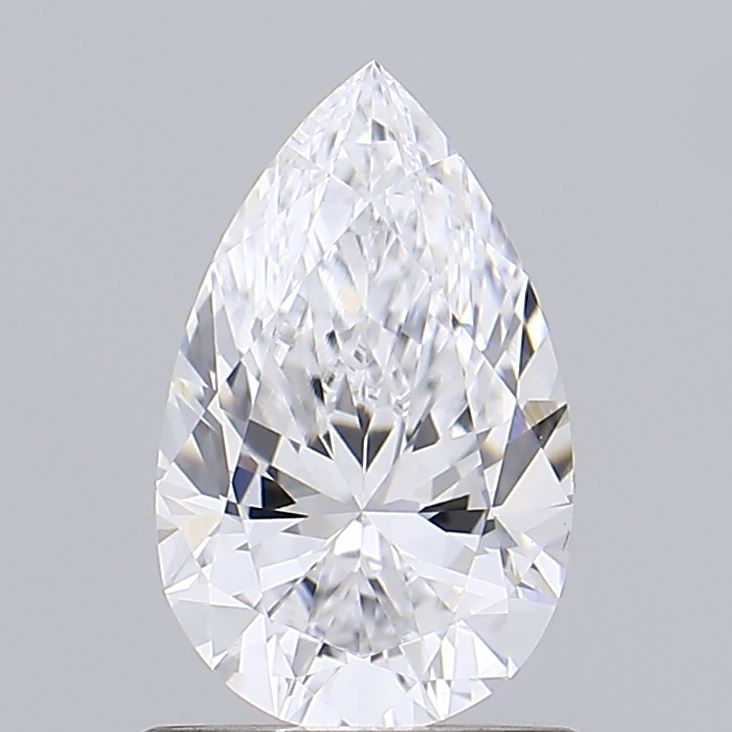 0.98 Carat Pear Shaped, Ideal Cut, D Color, IF Clarity, IGI Certified Lab Grown Diamond