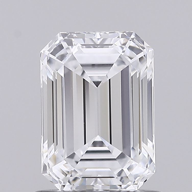 1.01 Carat Emerald Shaped, Ideal Cut, E Color, VVS1 Clarity, IGI Certified Lab Grown Diamond