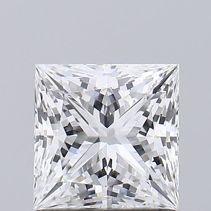 1.12 Carat Princess Shaped, Ideal Cut, E Color, VS1 Clarity, IGI Certified Lab Grown Diamond